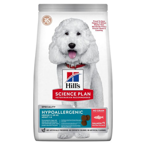 Hill's Science Plan Canine Adult Hypoallergenic Medium Salm&oacute;n y At&uacute;n