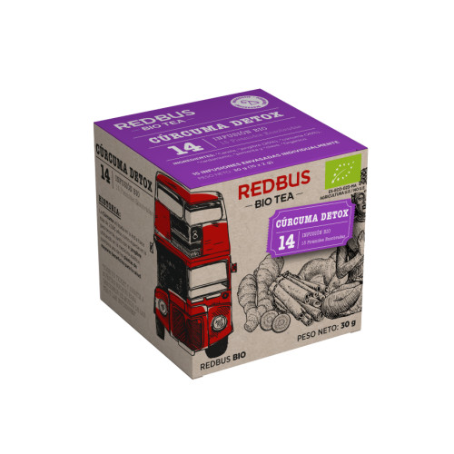 Infusi&oacute;n de C&uacute;rcuma Detox biol&oacute;gica, 15 ud