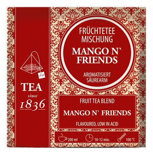 Infusion de Frutas de Mango, Caja de 50 P&iacute;ramides