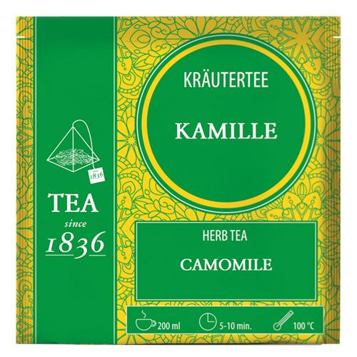 Infusi&oacute;n de Manzanilla piramidal, Caja de 50 P&iacute;ramides en Bolsas