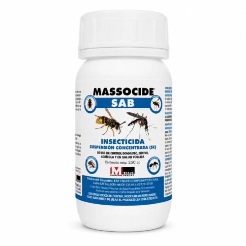 Insecticida Massocide SAB 250 ml Alfa-Cipermetrina 6%