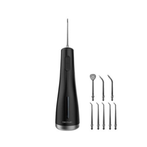 Irrigador dental Cecotec ToothCare Jet Liberty 8 boquillas 4 modos 250 ml negro