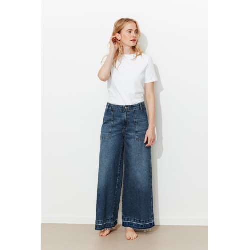 Jean extra-ancho efecto lavado