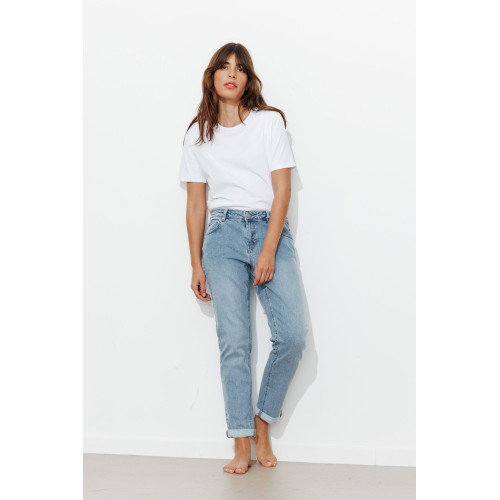 Jean girlfriend crop LUCIEN