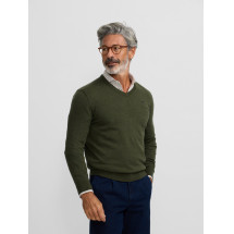 Jersey classic cuello pico verde