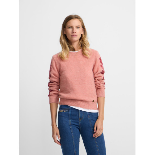 Jersey flores estampadas rosas