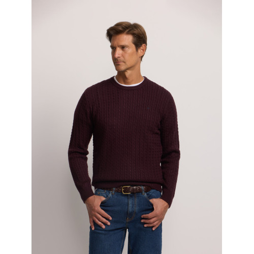 Jersey de ochos clasico burdeos