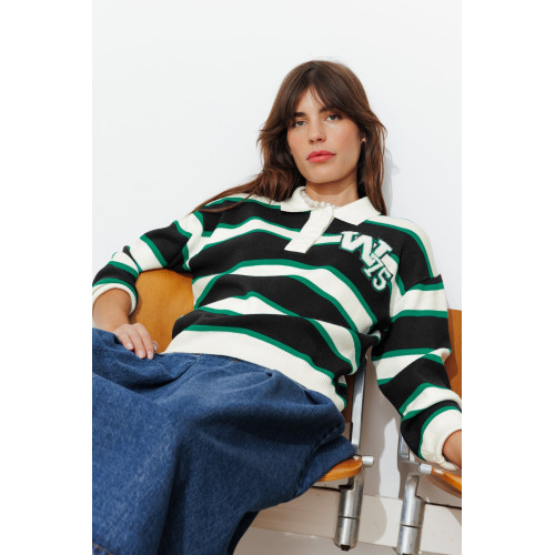 Jersey polo de rayas