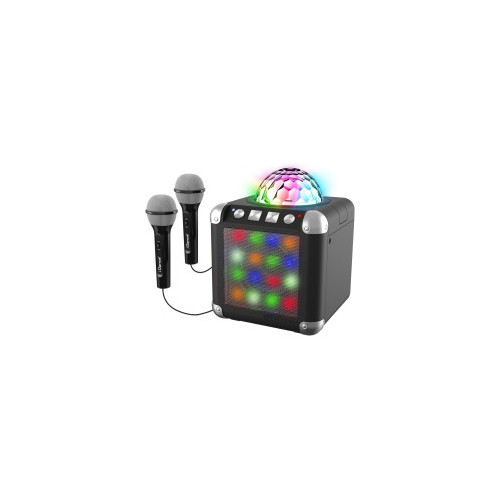 Karaoke con 2 Microfonos, Luces y Leds Disco