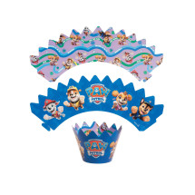 Kit de 6 decoraciones para cupcakes con toppers de la Patrul...