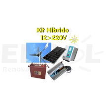 Kit Hibrido Solar-Eólico 3Kw día