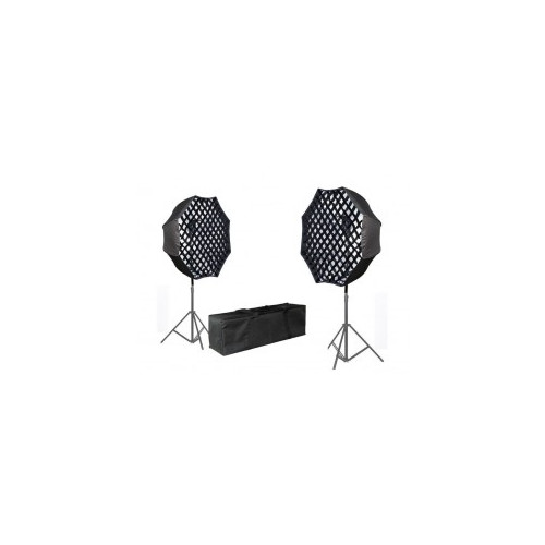 Kit de iluminaci&oacute;n de 2 SoftBox octagonales UPFK-PKSB06