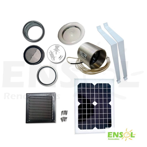 Kit Solar de Ventilaci&oacute;n Solarventi 3,4W con placa solar de 10W