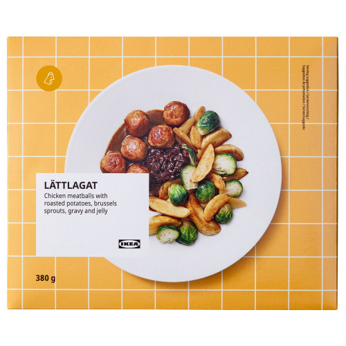 L&Auml;TTLAGAT Alb&oacute;ndigas pollo con patatas asadas - comida preparada congelado 380 g