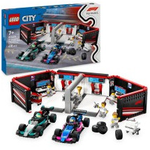 Lego Garaje de F1 con Coche Mercedes AMG
