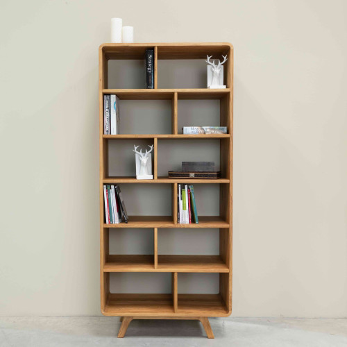 Libreria de madera maciza roble Geneva 2 | NordicStory