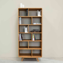 Libreria de madera maciza roble Geneva 2 | NordicStory