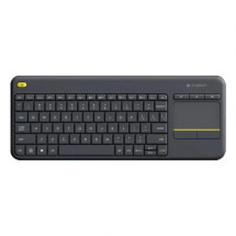 Logitech K400+ Teclado Inal&aacute;mbrico con Touchpad Negro
