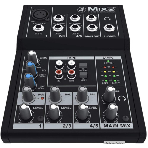 Mackie MIX5 | Mezclador Compacto 5 Canales