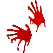 Manos ensangrentadas para decorar ideales para Halloween