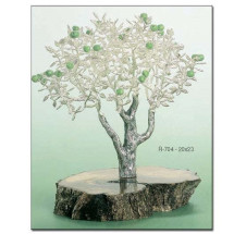 Manzano árbol plateado decoración