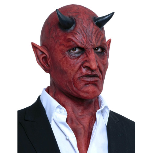 M&aacute;scara hiperrealista de demonio premium para adulto