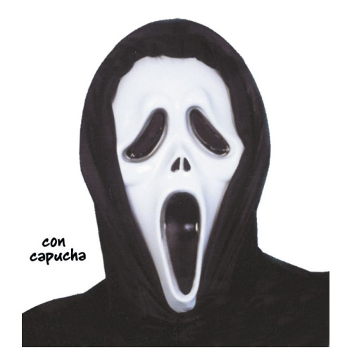 Mascara Scream Plastico con Capucha
