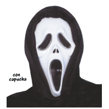 Mascara Scream Plastico con Capucha