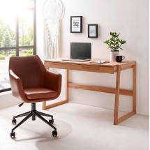 Mesa escritorio de madera maciza de roble Eric | NordicStory