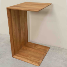 Mesa lateral auxiliar de madera maciza de roble Sono 2 | Nor...