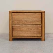 Mesa de noche de madera maciza de roble Elsa | NordicStory