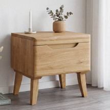 Mesa de noche de madera maciza roble Milan  | NordicStory