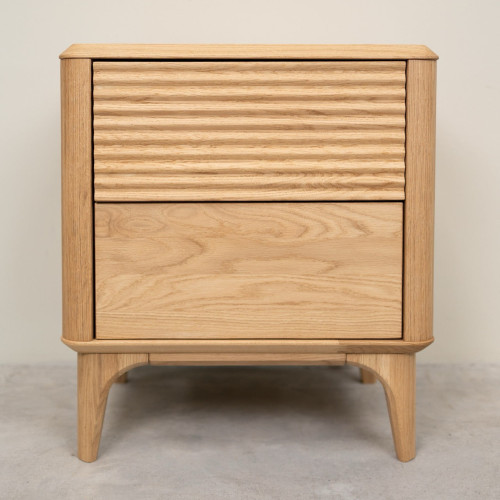 Mesa de noche de madera maciza roble Oxford 2 | NordicStory