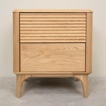 Mesa de noche de madera maciza roble Oxford 2 | NordicStory