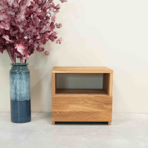 Mesita de noche de madera maciza de roble Denmark | NordicSt...