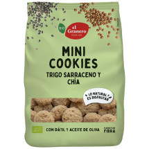 Mini Cookies Chía Bio · El Granero Integral · 130 gramos