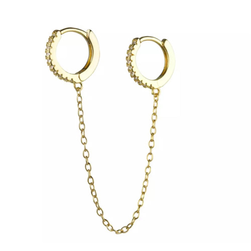 Mini hoop double chain