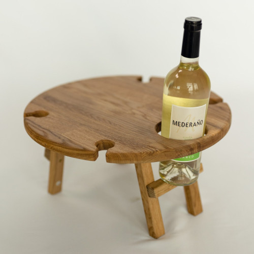 Mini mesa de vino plegable de madera maciza roble | NordicStory