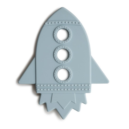Mordedor silicona Mushie rocket cloud