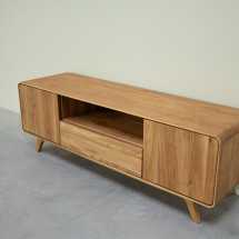 Mueble de TV de madera maciza roble Geneva 1 | NordicStory
