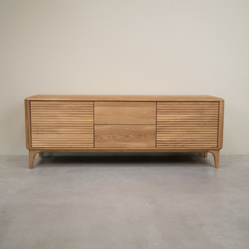 Mueble de TV de madera maciza roble Oxford 3.2.2 | NordicStory