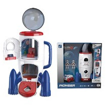 Nave espacial cohete luz y sonido