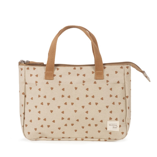 Neceser corazones Poppy canela