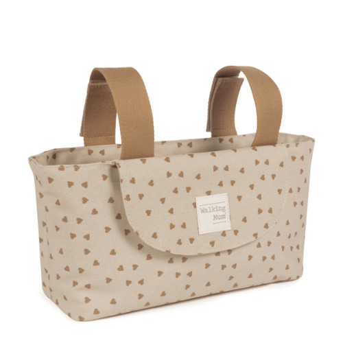 Organizador para silla corazones Poppy canela