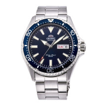 Orient Kamasu azul ra-aa0002l19b cristal zafiro