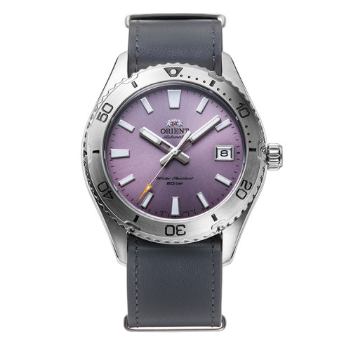 Orient Mako RA-AC0Q07V10B reloj esfera morada tamaño unisex