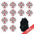 Pack 12 Balones F&uacute;tbol Zastor Rival Red T-4
