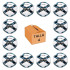 Pack 12 Balones F&uacute;tbol Zastor Striker 4F2000 T-4