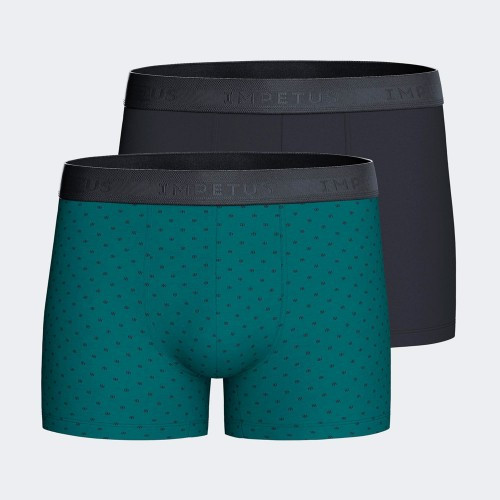 Pack 2 B&oacute;xer Impetus de algod&oacute;n adaptable con goma vista