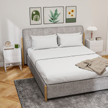 Pack de 2 mesitas de noche Naoki Homcom 2 cajones apertura p...